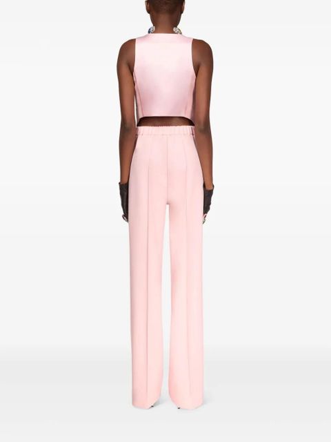 AREA crystal-embellished trousers - Pink