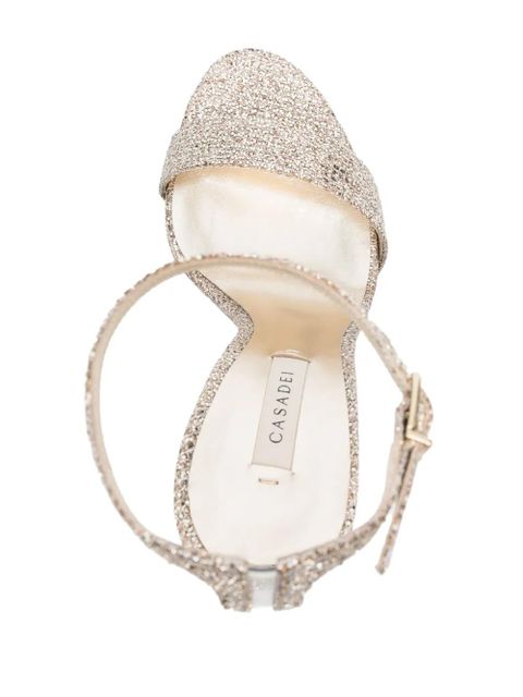 Casadei Blade 120mm metallic-finish sandals - Neutrals - zdjęcie produktu nr 2