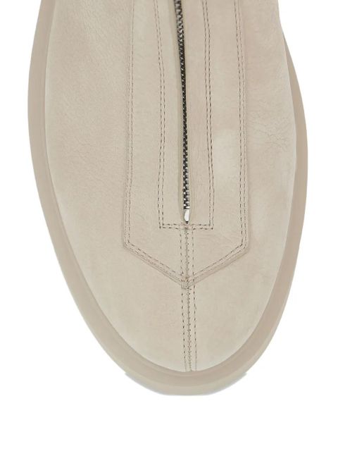 The Row chunky leather boots - Neutrals