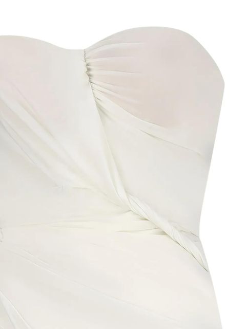 Blumarine strapless maxi dress - White