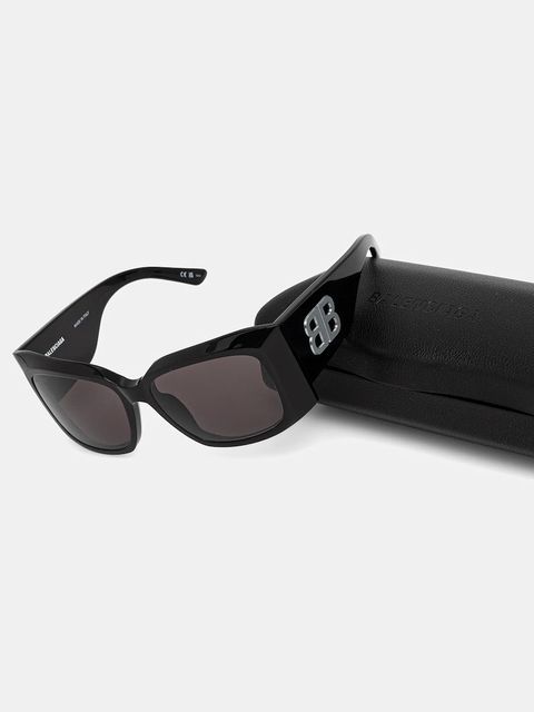 Balenciaga okulary przeciwsłoneczne damskie kolor czarny BB0443S - zdjęcie produktu nr 2