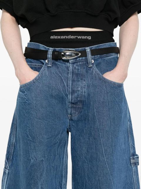 Alexander Wang cotton mid-rise jeans - Blue