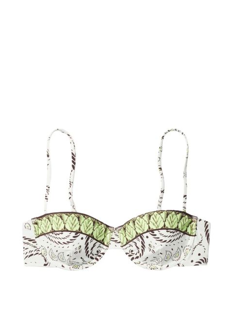 Tory Burch printed underwire bikini top - White - zdjęcie produktu nr 1