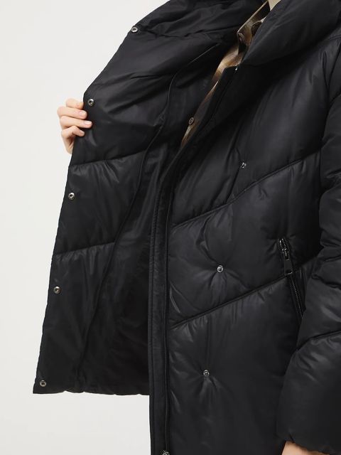 Medicine kurtka damska kolor czarny zimowa oversize