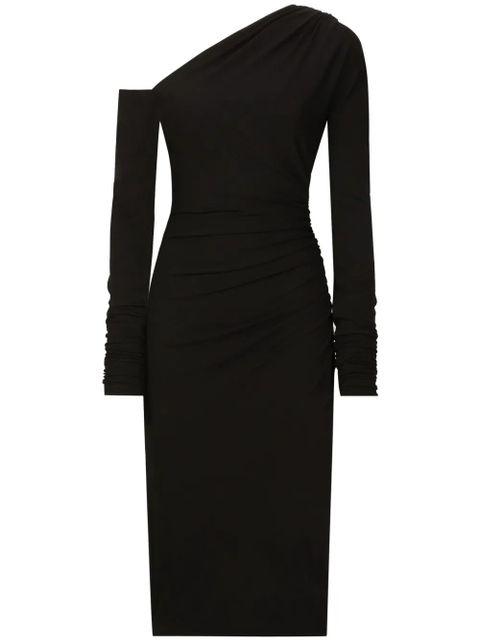 Dolce & Gabbana one-shoulder draped dress - Black - zdjęcie produktu nr 1