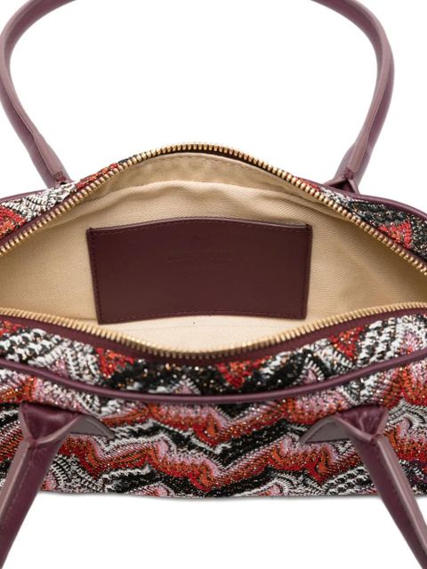 Missoni zigzag-pattern shoulder bag - Purple