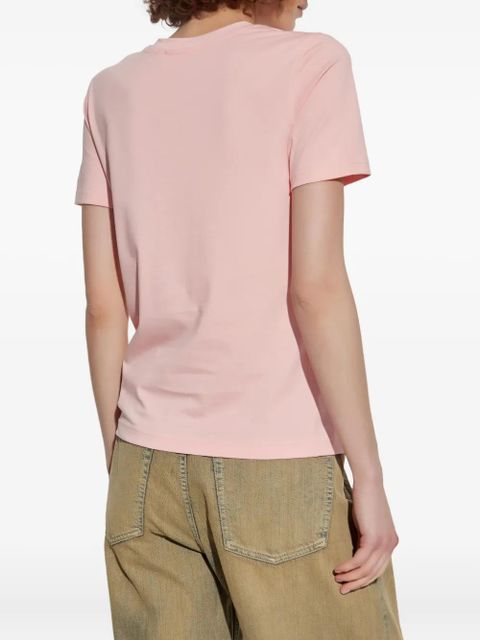 Diesel oval-logo cotton t-shirt - Pink
