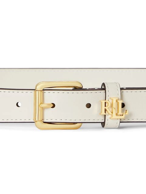 Lauren Ralph Lauren pasek skórzany damski kolor biały 412968763 - zdjęcie produktu nr 2