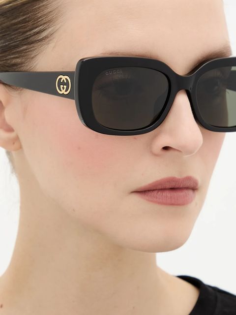 Gucci okulary przeciwsłoneczne damskie kolor czarny GG1979SK