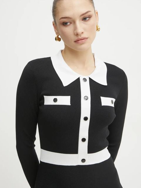 Morgan sukienka RMAVA kolor czarny mini prosta RMAVA