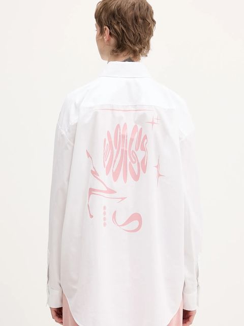 Hugo Blue koszula bawełniana Elisana_B damska kolor biały relaxed z kołnierzykiem klasycznym 50552146 - zdjęcie produktu nr 1