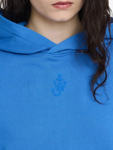 JW Anderson logo-embroidered hoodie - Blue