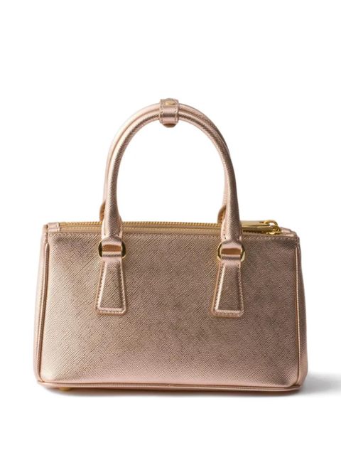 Prada mini Galleria patent leather tote bag - Pink