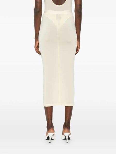 WARDROBE.NYC sheer skirt - Neutrals