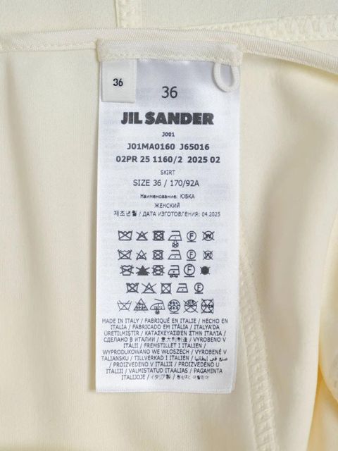 Jil Sander crepe fluid midi skirt - Neutrals