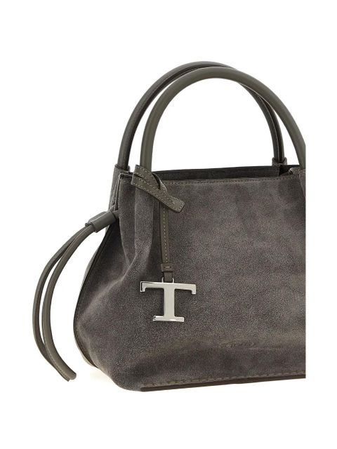 Tod's small drawstring suede tote bag - Grey - zdjęcie produktu nr 2