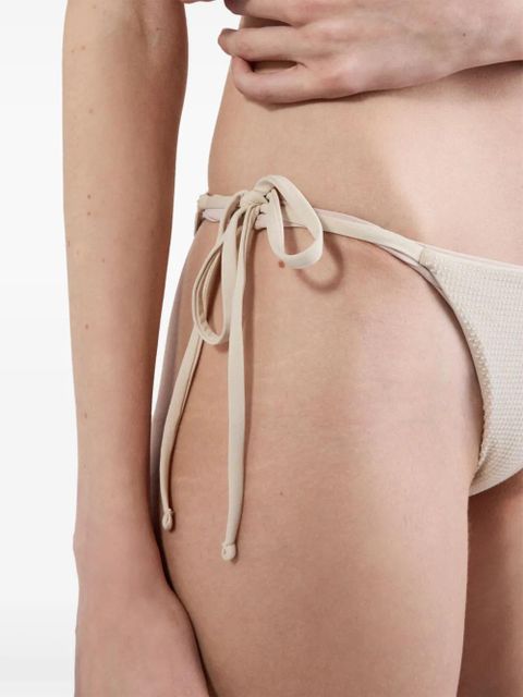 Prada crystal-embellished bikini bottoms - Neutrals