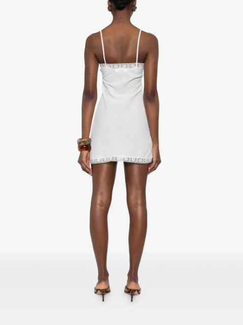 Gimaguas Beatrice lace-trim mini dress - White