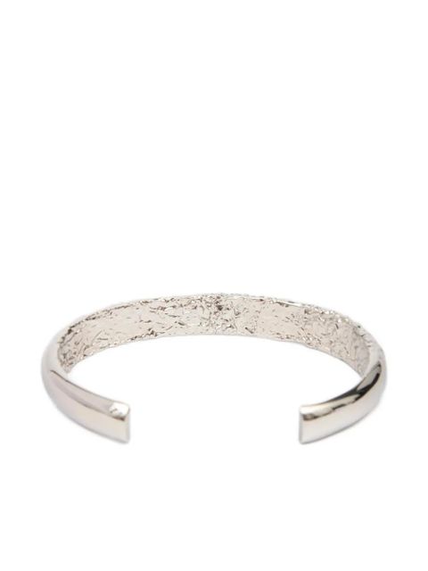 MM6 Maison Margiela textured-finish bracelet - Silver
