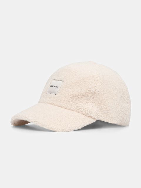 Calvin Klein czapka z daszkiem kolor beżowy LV04F5026G - zdjęcie produktu nr 1