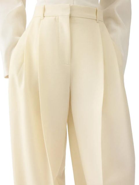 Jacquemus pleated palazzo pants - Neutrals