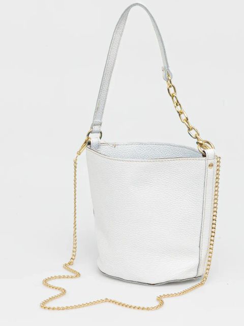 Answear.LAB torebka skórzana kolor biały