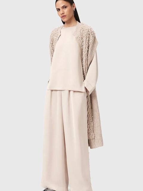 AllSaints bluzka LEANNE damska kolor biały gładka W019PD