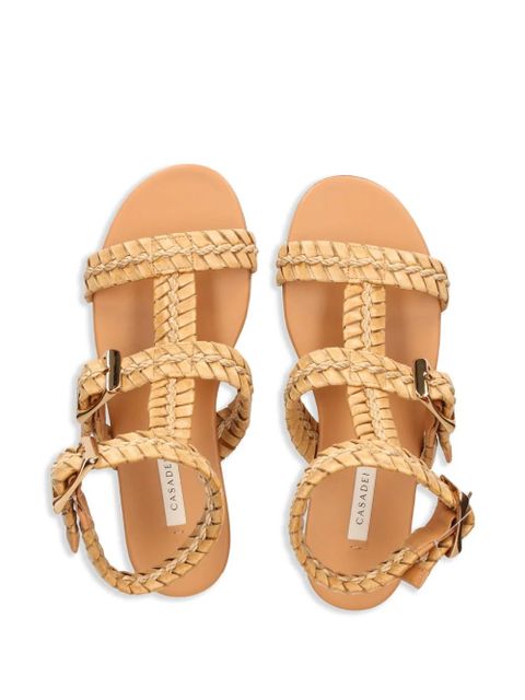 Casadei braided-strap flat sandals - Neutrals