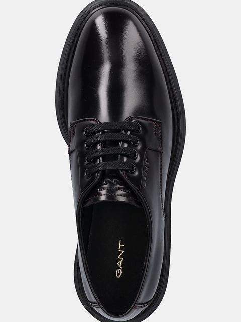 Gant półbuty skórzane Ivyhill damskie kolor brązowy na platformie 31531063