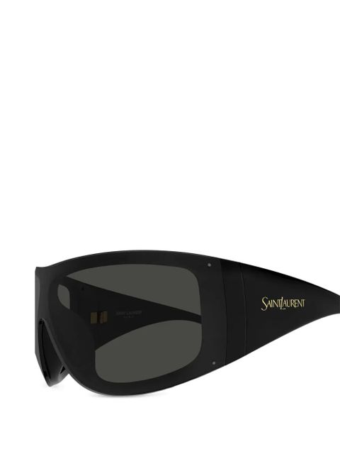Saint Laurent Eyewear oversized-frame sunglasses - Black
