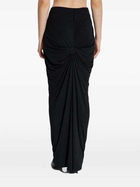 ENTIRE STUDIOS draped midi skirt - Black