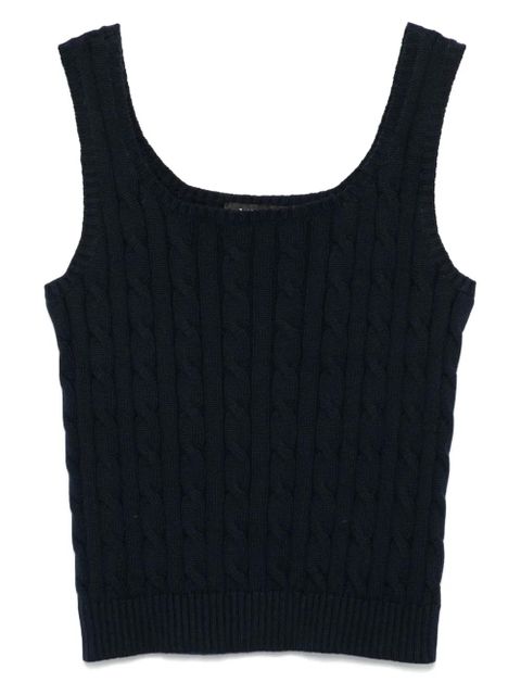 Lauren Ralph Lauren cable-knit top - Blue - zdjęcie produktu nr 1