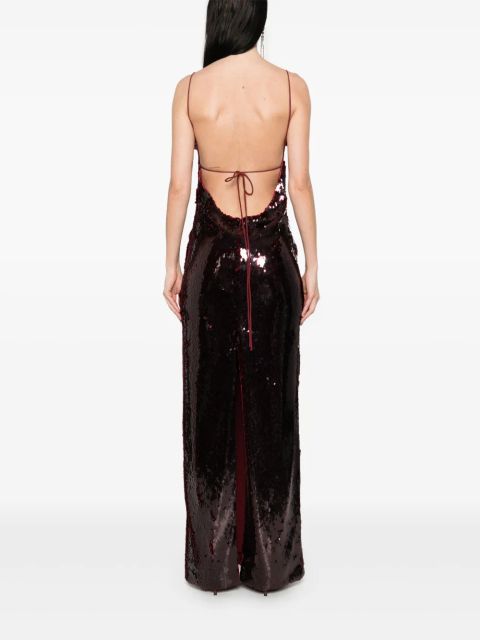 Magda Butrym sequinned maxi dress - Red