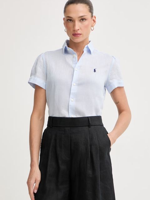 Polo Ralph Lauren koszula damska lniana PD LINEN-WVN-SHIRT - zdjęcie produktu nr 1