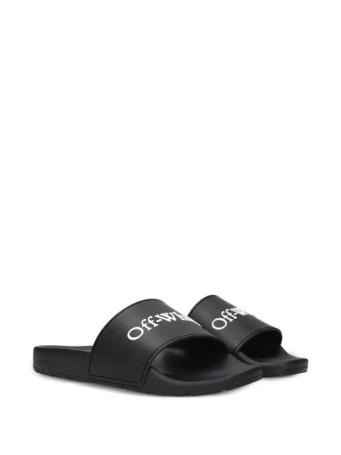 Off-White logo-print sandals - Black - zdjęcie produktu nr 2
