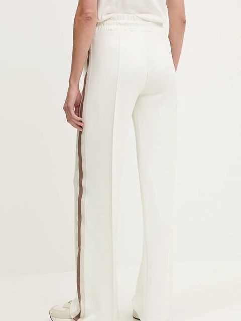 Guess spodnie dresowe YARROW damskie kolor beżowy z nadrukiem V5GB12 KCRU2