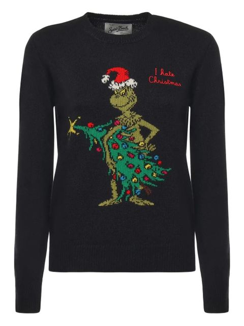 MC2 Saint Barth x The Grinch Douglas embroidered sweater - Black - zdjęcie produktu nr 1
