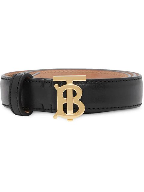 Burberry TB monogram belt - Black
