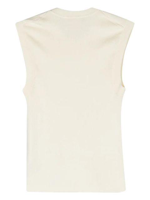 Jil Sander + ribbed crop top - Neutrals - zdjęcie produktu nr 2