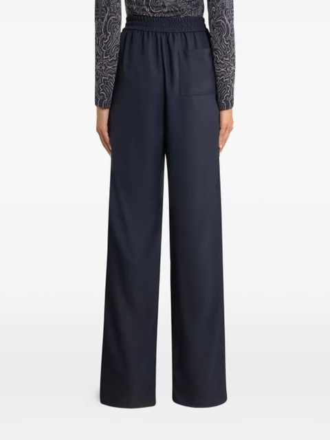 ETRO drawstring wide-leg trousers - Blue