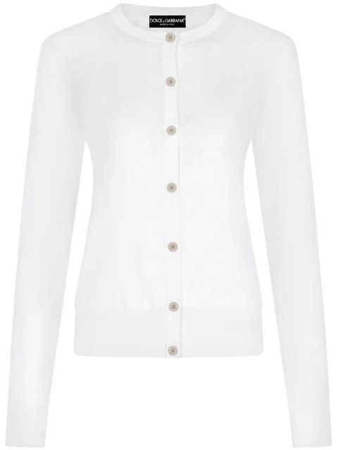 Dolce & Gabbana button-up silk cardigan - White - zdjęcie produktu nr 1