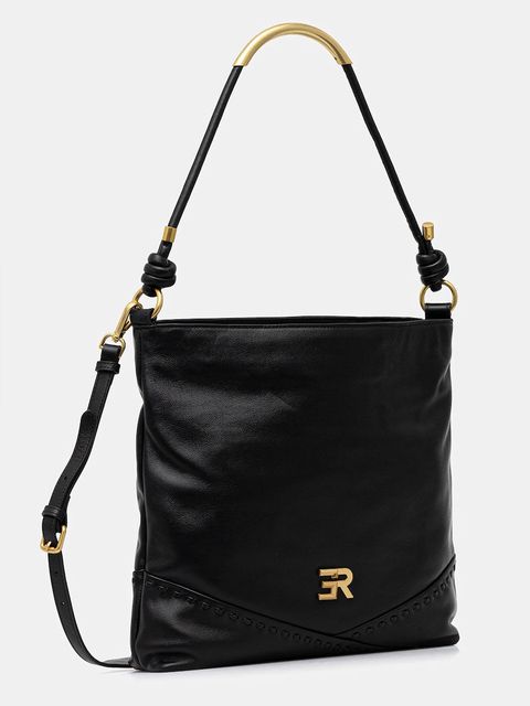 ERMANNO Firenze torebka skórzana kolor czarny 12401941