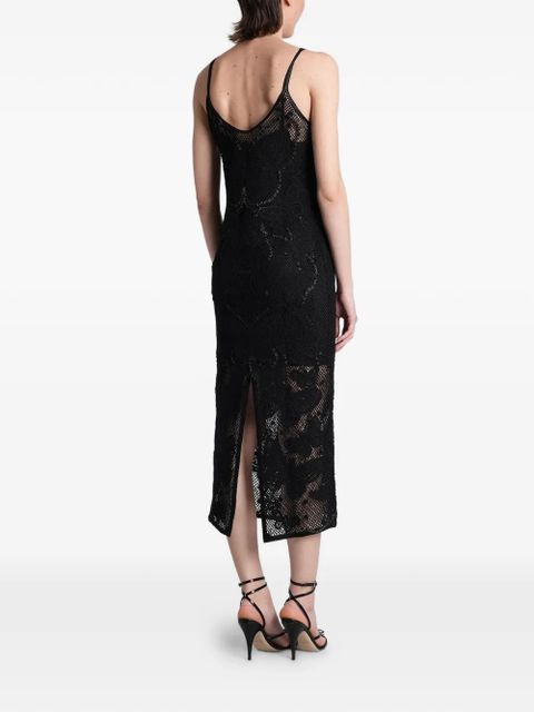 Blumarine embellished lace midi dress - Black