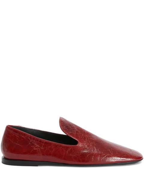Jil Sander leather loafers - Red - zdjęcie produktu nr 1