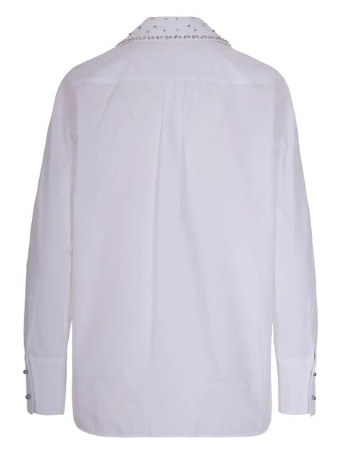 Max Mara embellished-collar cotton shirt - White - zdjęcie produktu nr 2