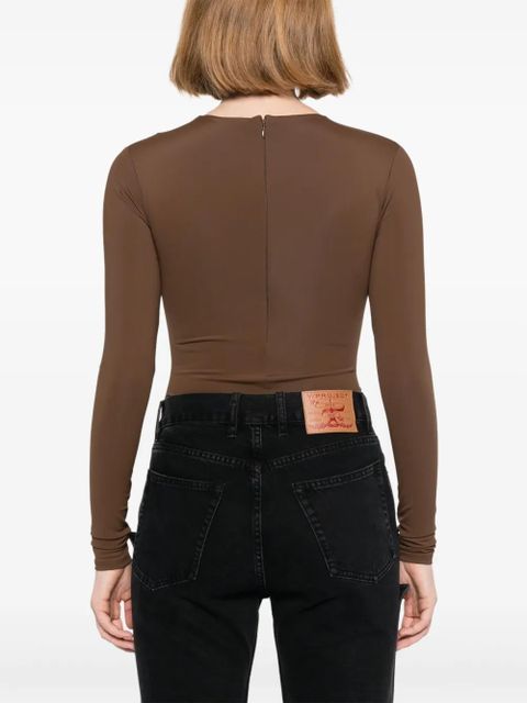 ENTIRE STUDIOS long-sleeved bodysuit - Brown