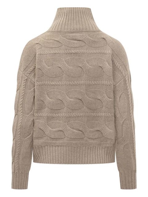Max Mara cable-knit high-neck knitwear - Neutrals
