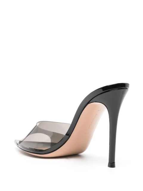 Gianvito Rossi 105mm Elle transparent sandals - Black