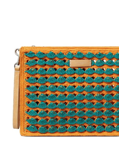 Tory Burch hand-crocheted pouch - Orange