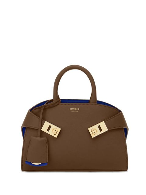 Ferragamo mini Hug tote bag - Brown - zdjęcie produktu nr 1